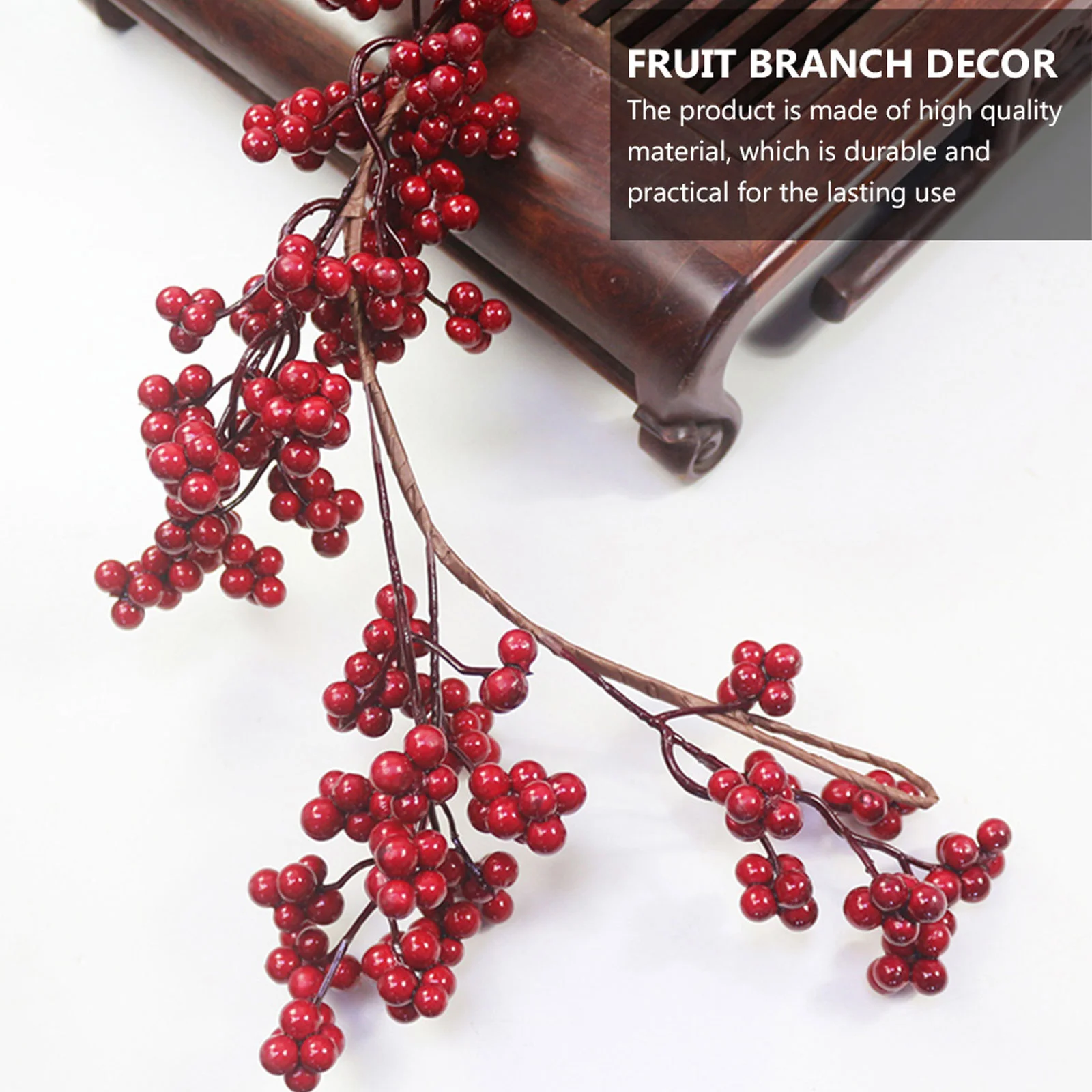 

Christmas Wreath Berry Prop Decorbranch Fruit Layout Scene Door Flower Tree Front Fireplace Autumn Decorations Holiday Festival