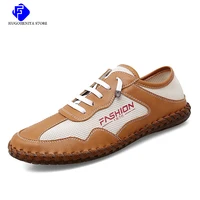 2022 summer new men casual shoes breathable mesh soft flat shoes men sneakers luxury comfortable loafers driving shoes big soze