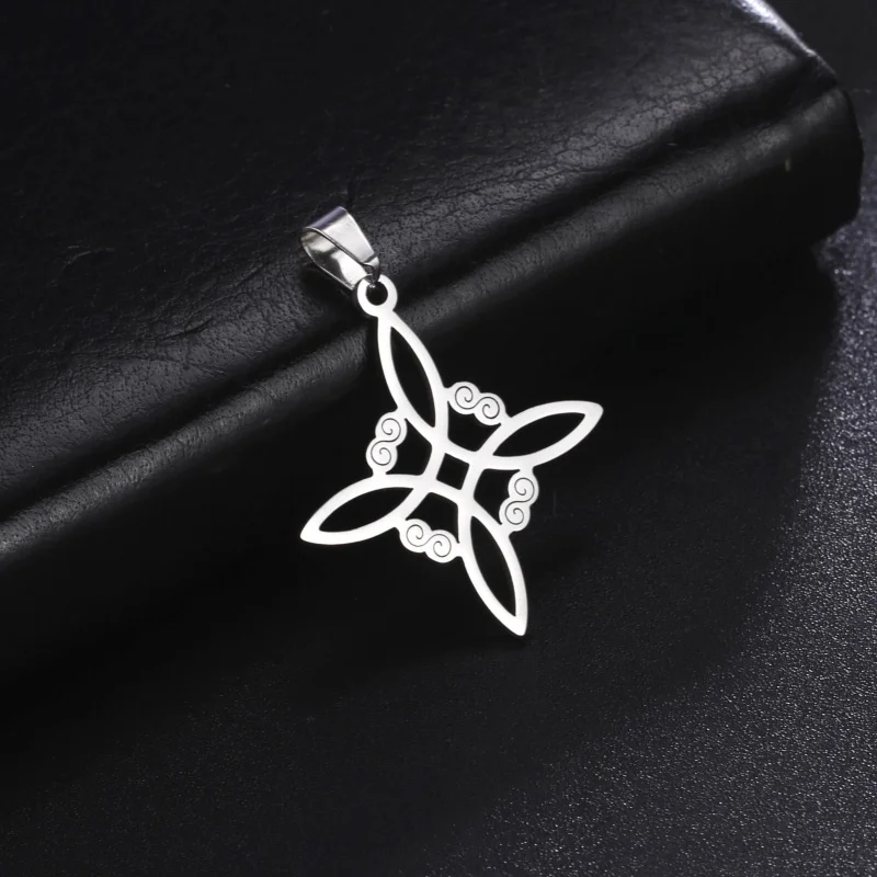 

Witch Knot Charms for Necklace Jewelry Making Stainless Steel Gold Color Wicca Witchcraft Amulet Pendants DIY Accessories