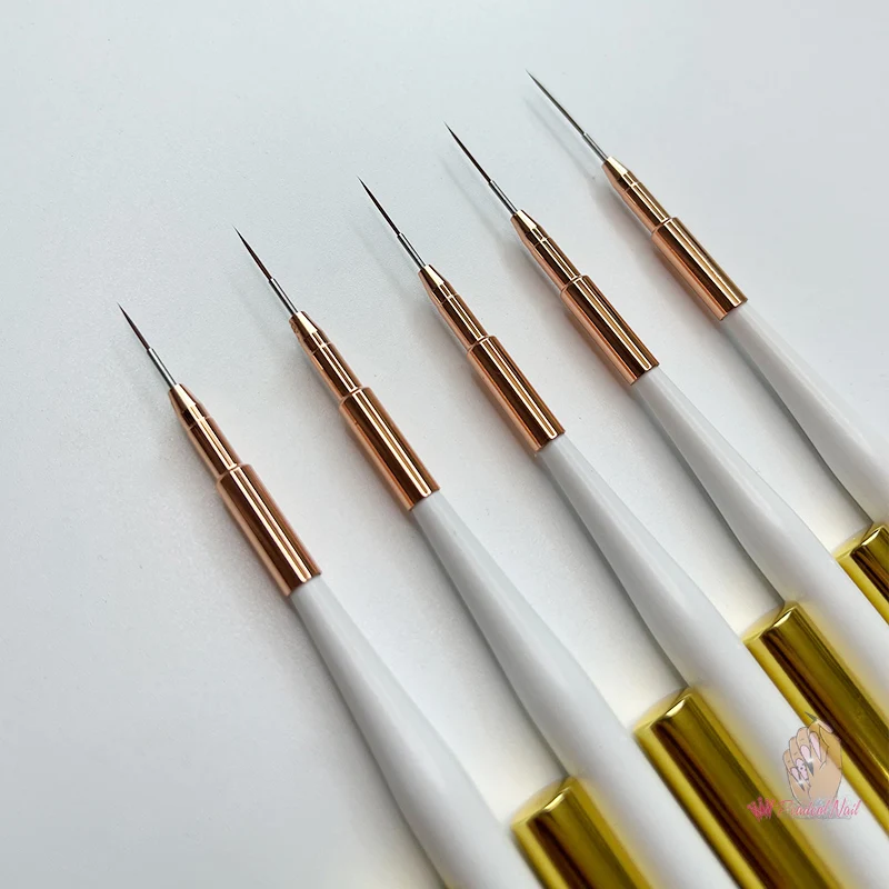 

Professional Acrylic Nail Art Stripes Lines Brushes Tool Thin Liner Painting Drawing Pen Manicure Gel Brush 15mm