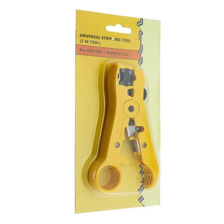 3 in1 Multi-function stripping wire tool Electrician universal coaxial cable stripper knife for UTP/STP RG59/6/7/11