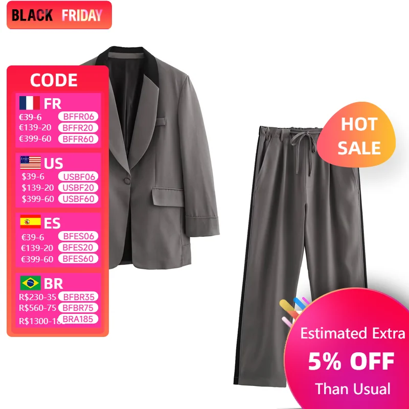 Taop&ampZa женский 2024 осенне-зимний новый лоскутный пиджак эластичный комплект