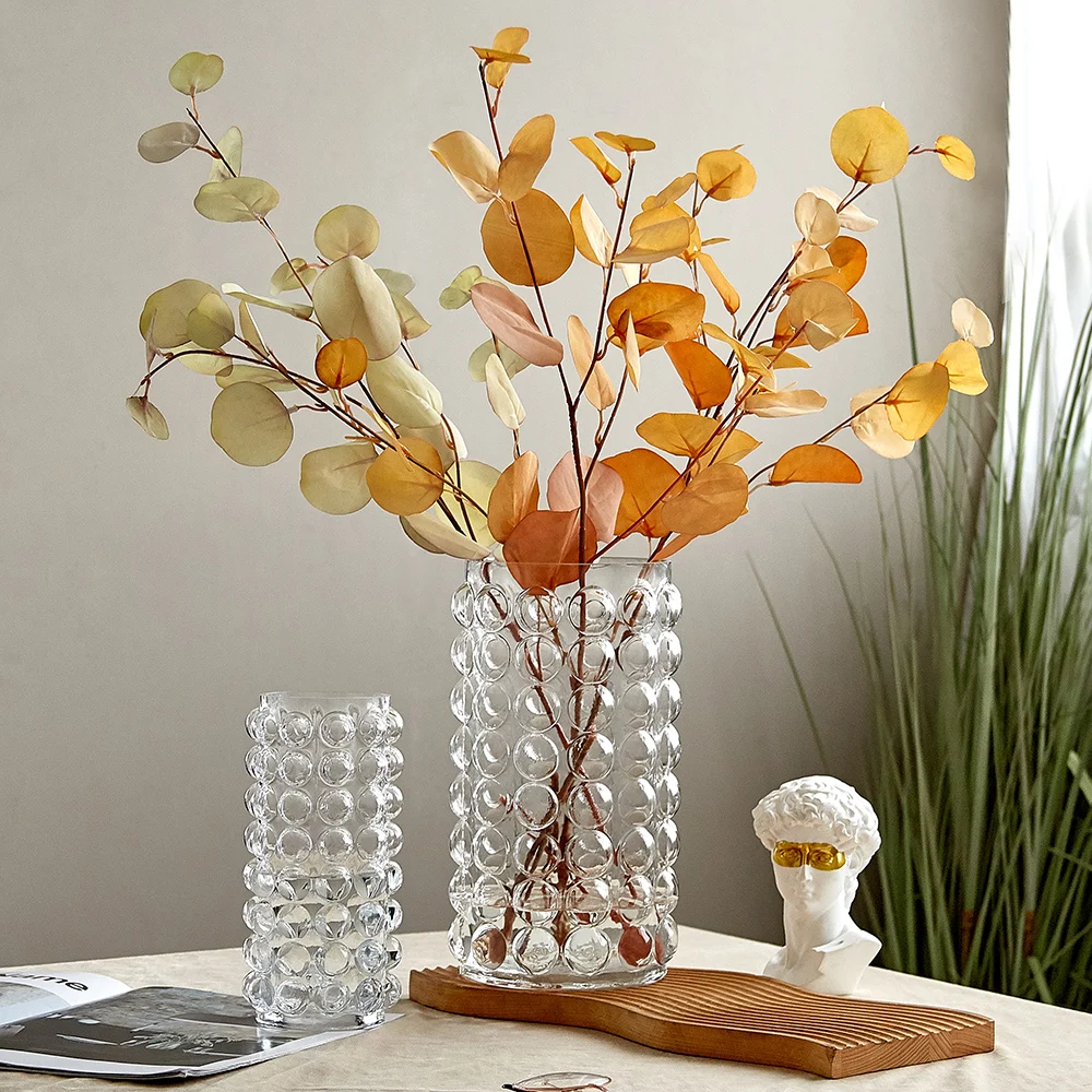 

Flower Vase Home Decoration Glass Vases Living Room Accessories Terrarium Plant Pots Decorative Modern Nordic Tabletop Decore