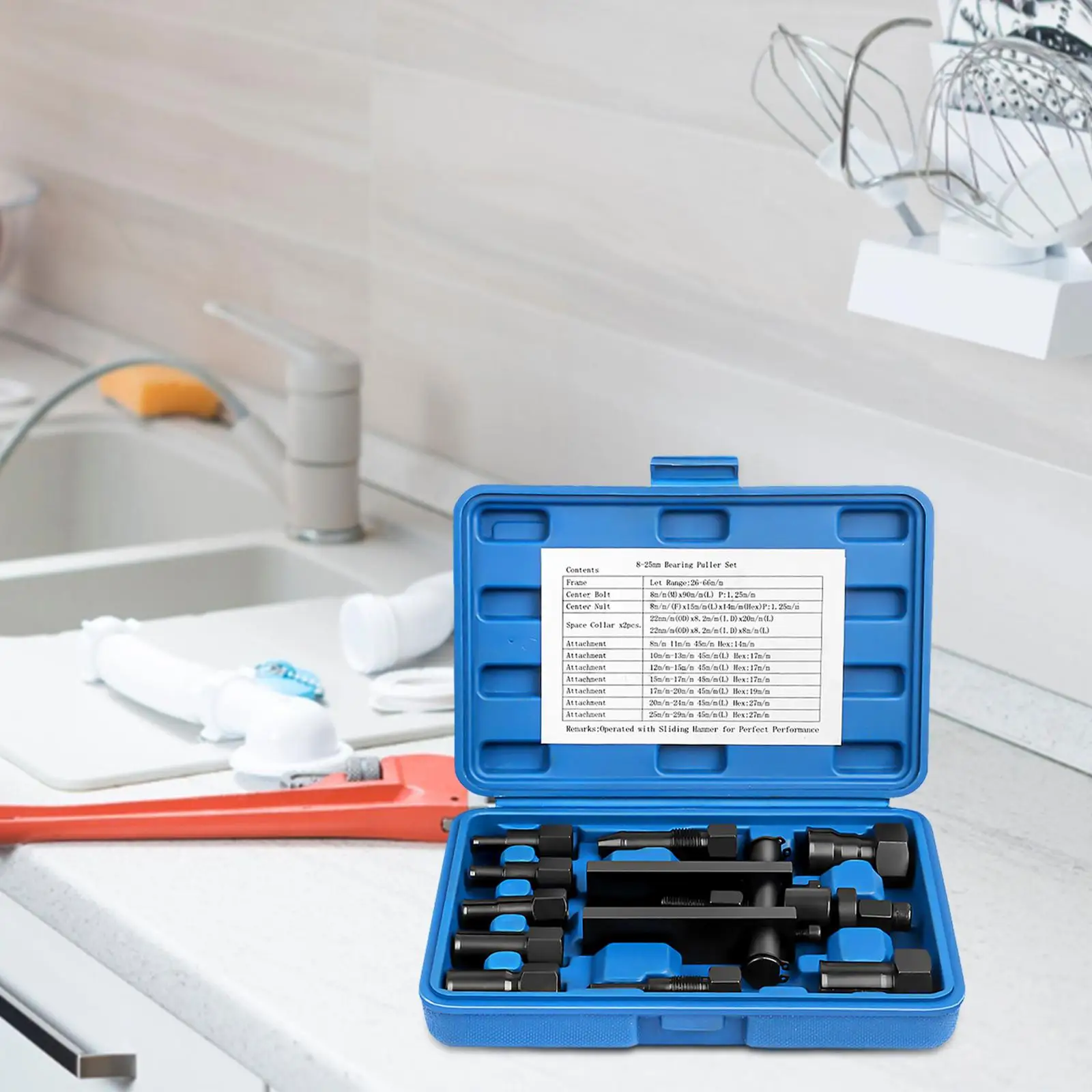 Съемник подшипников мотоцикла Обслуживание с футляром для хранения Инструмент