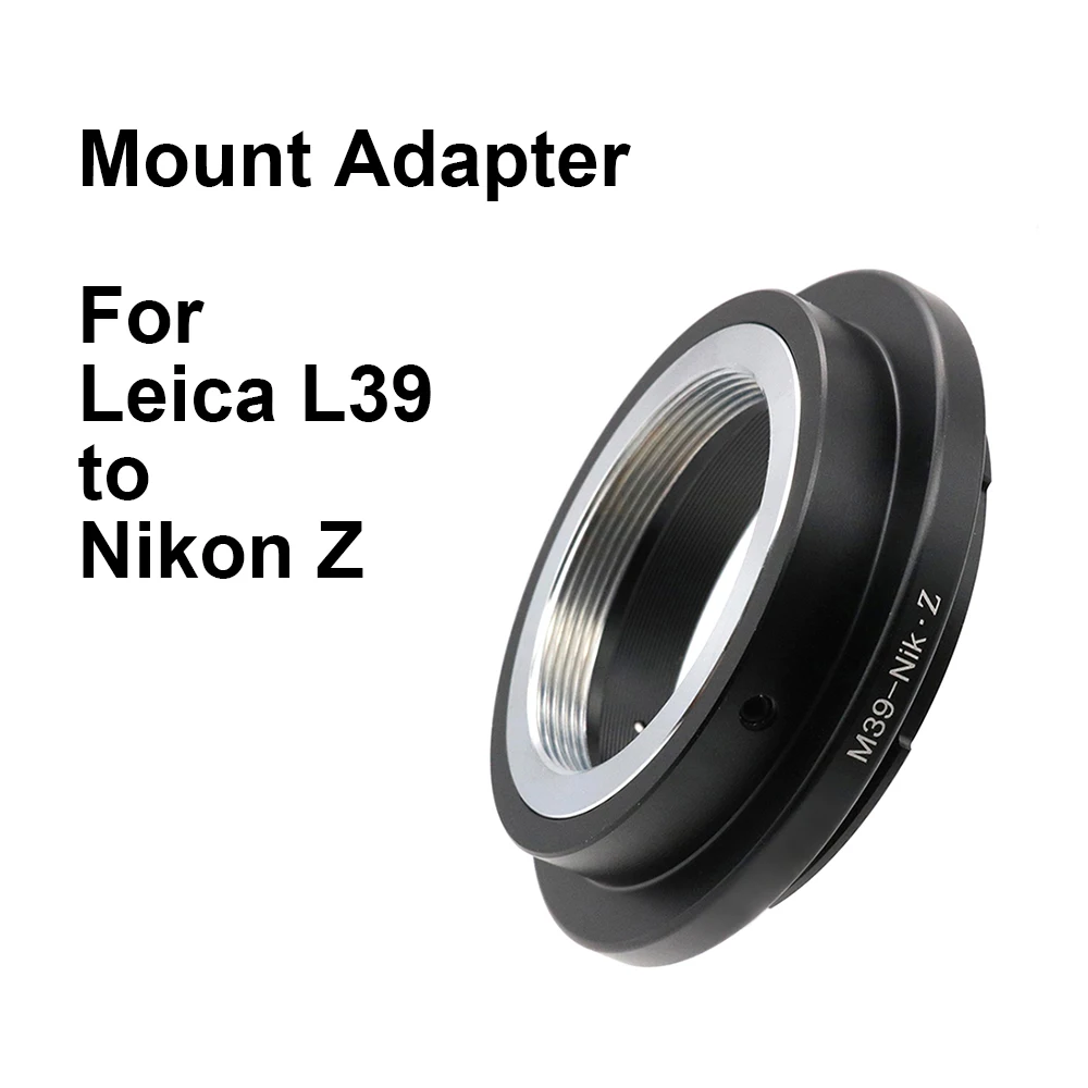 Фото L39-Nik Z для объектива Leica L39 (39x0.977) - адаптерное кольцо Nikon Z Mount L39-Z M39-Z M39 NZ для Nikon Z5, Z6, Z7, Z9, Zfc, Z50, Z30 и т.д. №1