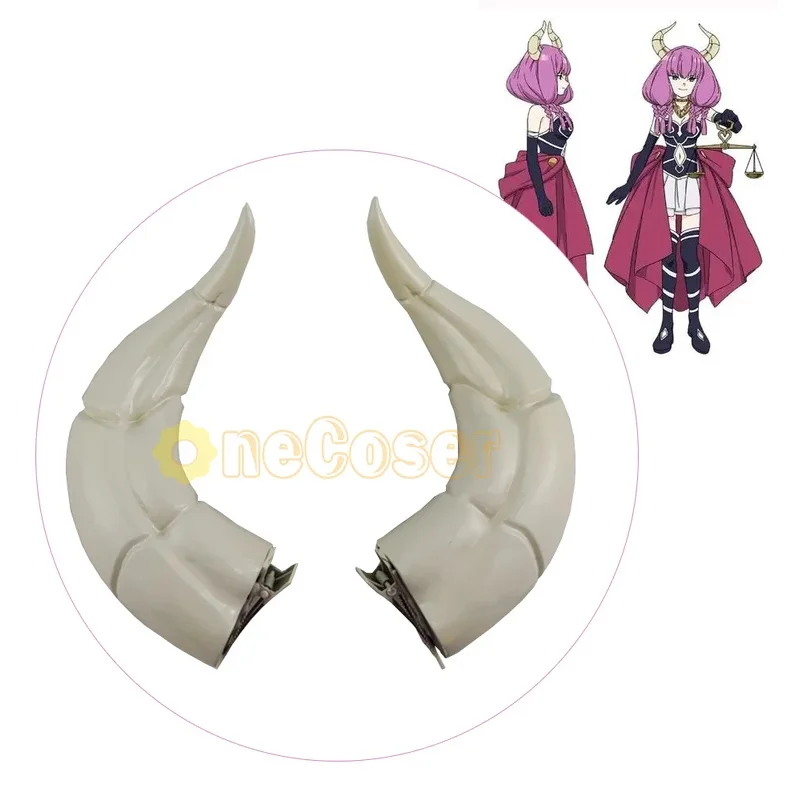 Косплей-парик Aura Azuma из аниме Frieren Beyond Journey's End гильотинные рожки Haipins