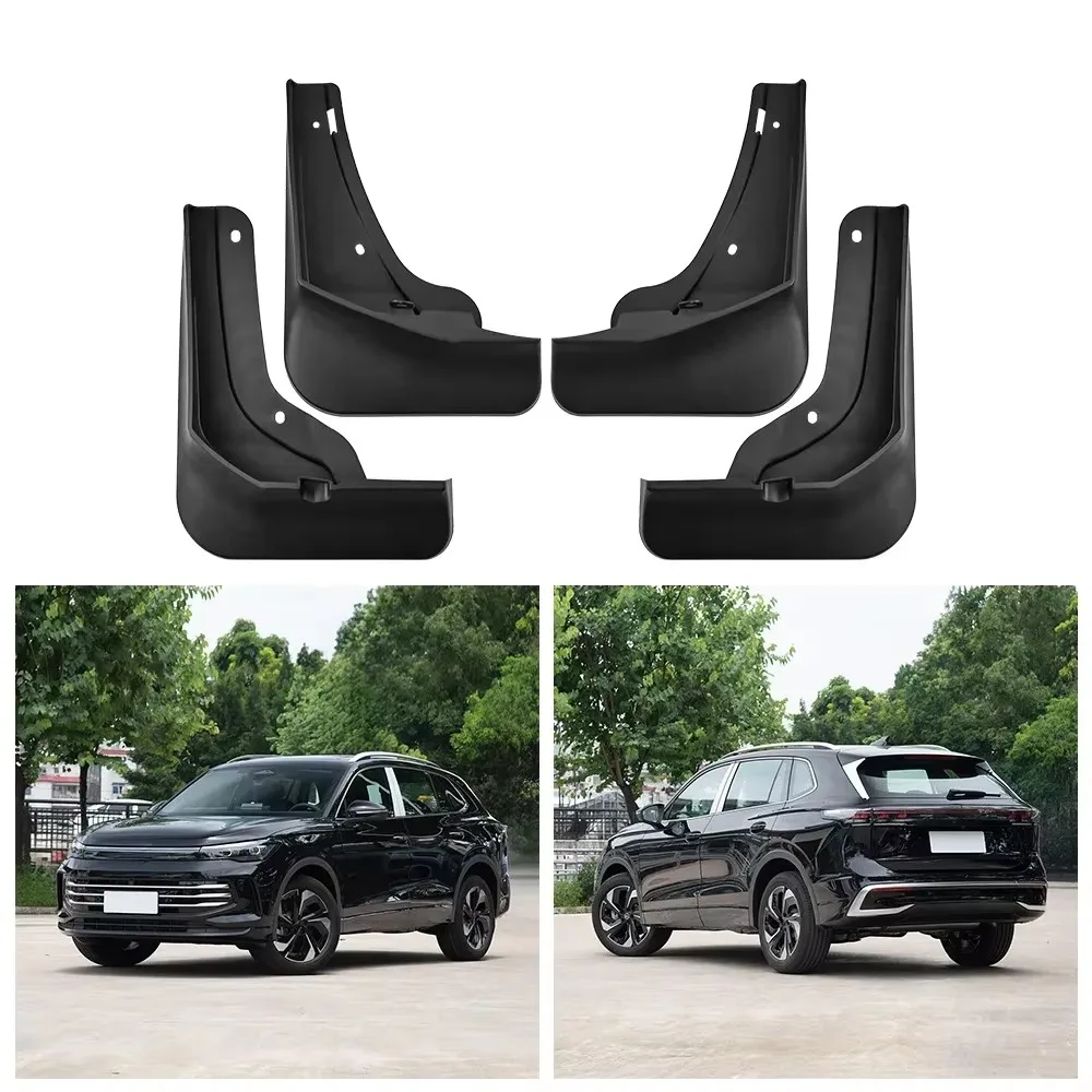 

Брызговики для VW Volkswagen Tiguan L Pro 2024, брызговики, брызговики, крыло передних и задних колес, аксессуары 4 шт.