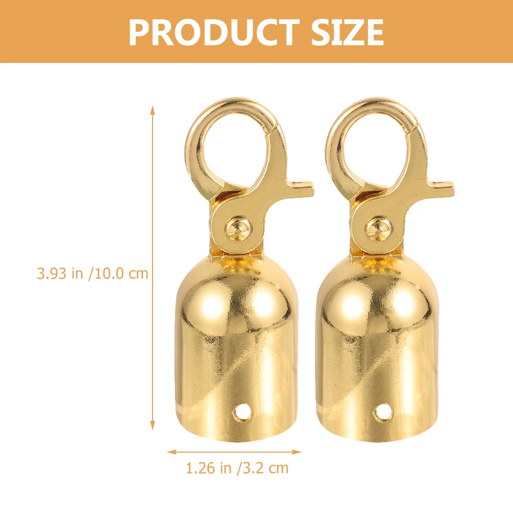 

Концевая застежка для веревки, застежка-крючок для шнура, заглушка, Металлические колпачки для поручней, замки, крепежный шнурок