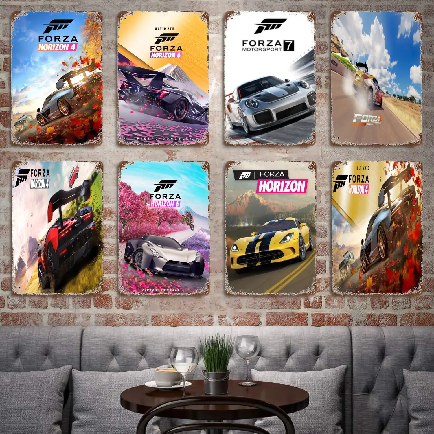 

Forza Horizon 4 Game metal Decor Poster Vintage Tin Sign Metal Sign Decorative Plaque for Pub Bar Man Cave Club Wall Decoration