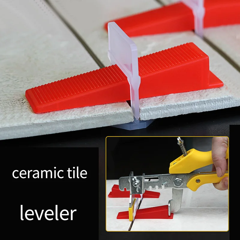 

Tile Installation Tools Hand Tools Pliers Plastic Wedges Disposable Plastic Base Tile Positioner Leveling System