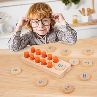 1 10 recognition digital enlightenment cognitive board socket cylinder kindergarten teaching aids fine movement montessori toys