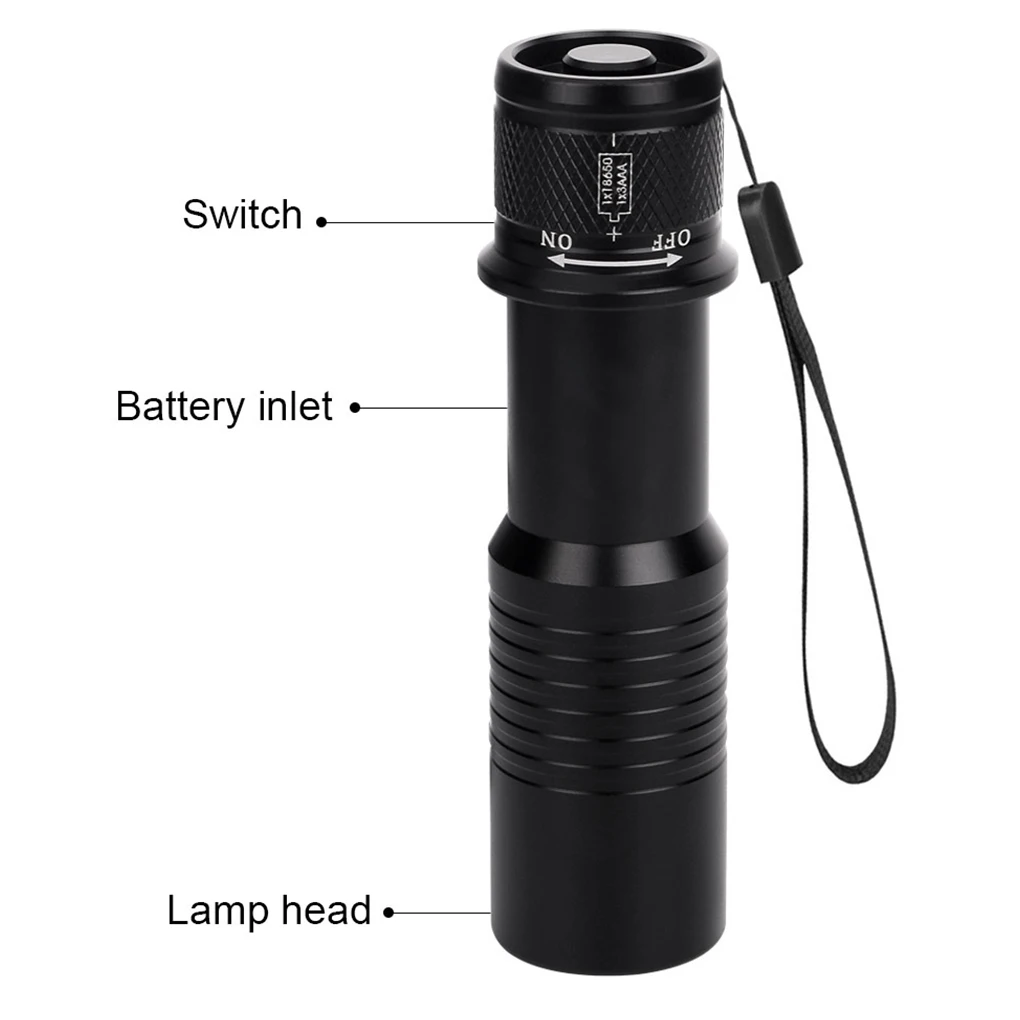 

Diving Flashlight Waterproof Portable Emergency Torch Cordless Lantern Repair Inspection Light Aluminum Alloy Camping Lamp