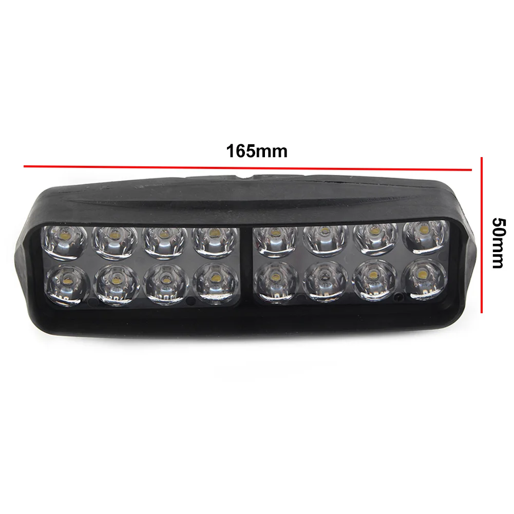 16-светодиодная фара для мотоцикла противотуманная автомобиля UTV квадроцикла