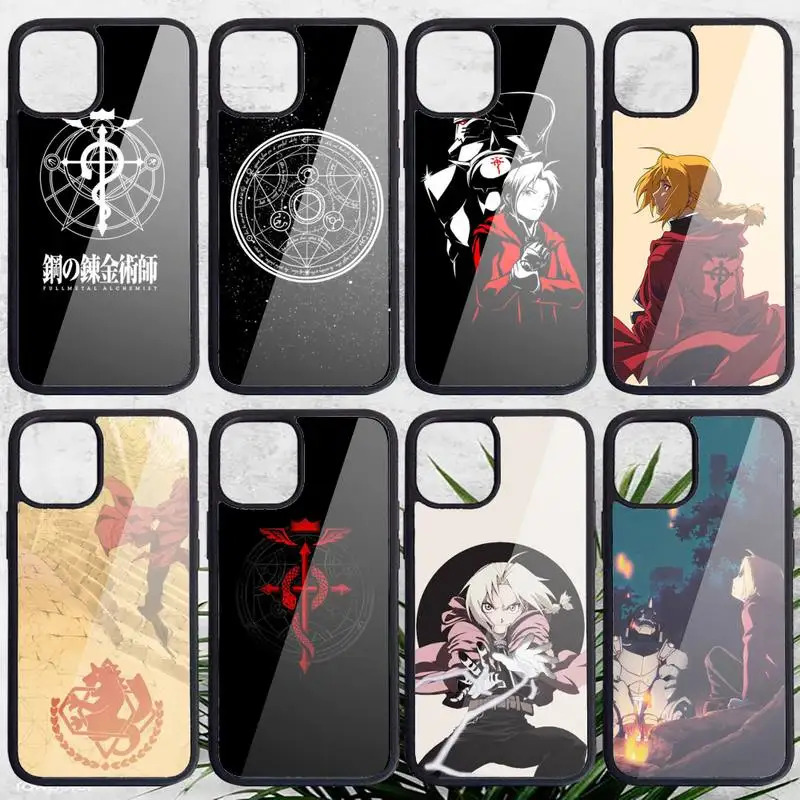 

Anime Fullmetal Alchemist Phone Case PC for iPhone 11 12 pro XS MAX 8 7 6 6S Plus X 5S SE 2020 XR