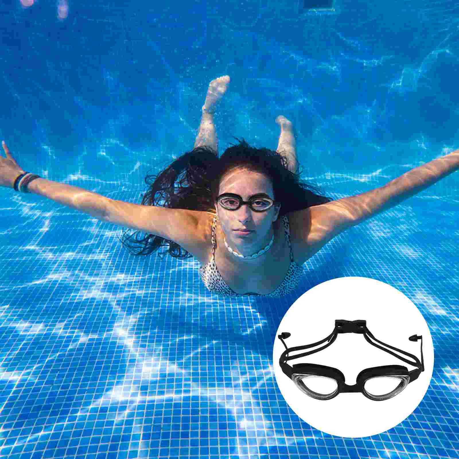 

Goggles Swimming Glasses Swim Adult Equipment Anti No Leaking Fog Eyewear Racing Mirrored Uv Crystal Piece Training Triathlon