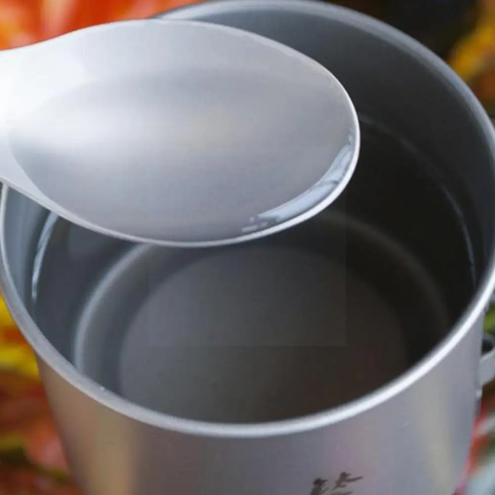 

1 Pcs Outdoor Camping Picnic Spoon Tableware Spoon Spork Portable Fork Fork Lightweight Alloy E1s3