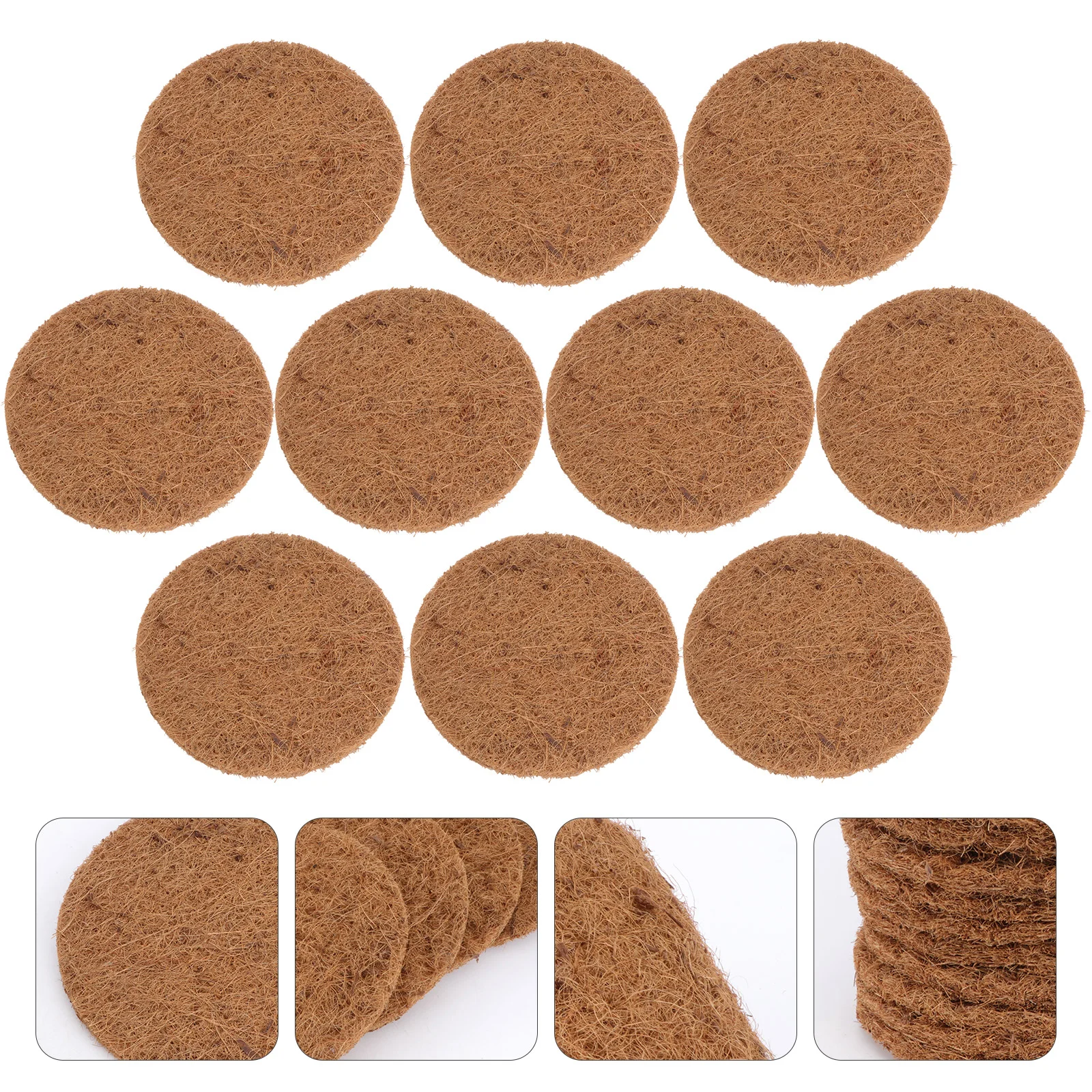 

10 Pcs Pigeon Nest Brown Cushion Hydroponics Supplies House Coir Pad Rest Mat Egg