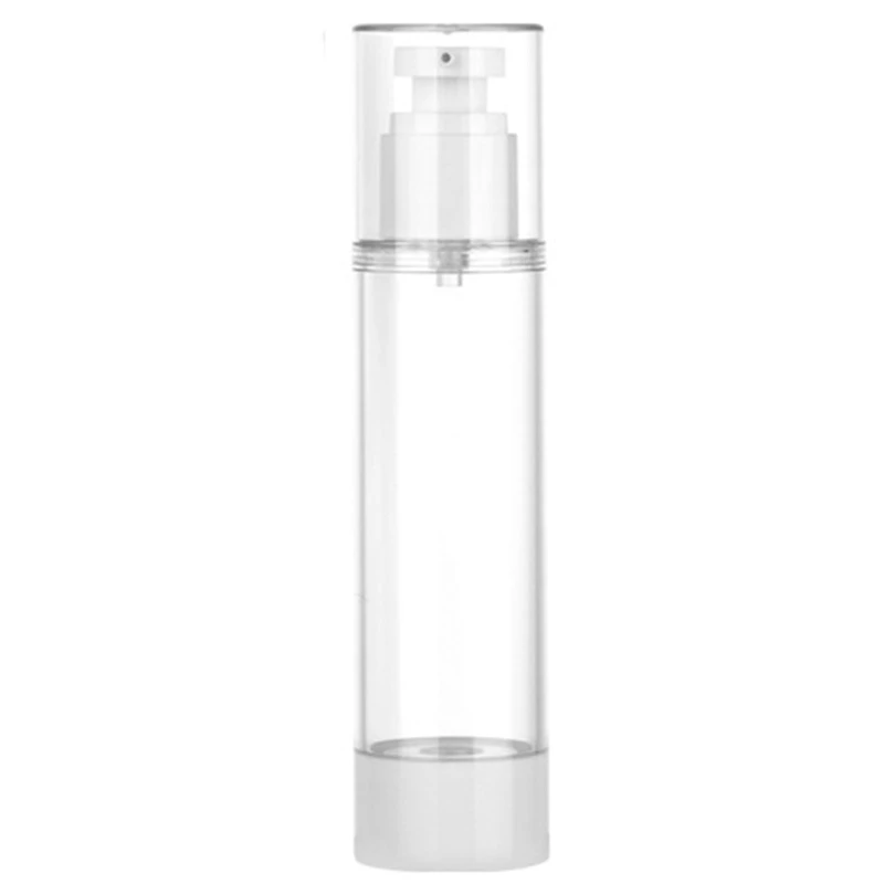 

Прозрачная безвоздушная косметическая бутылка с насосом для крема, 15-100 мл, Пустой Диспенсер для путешествий, многоразовые контейнеры