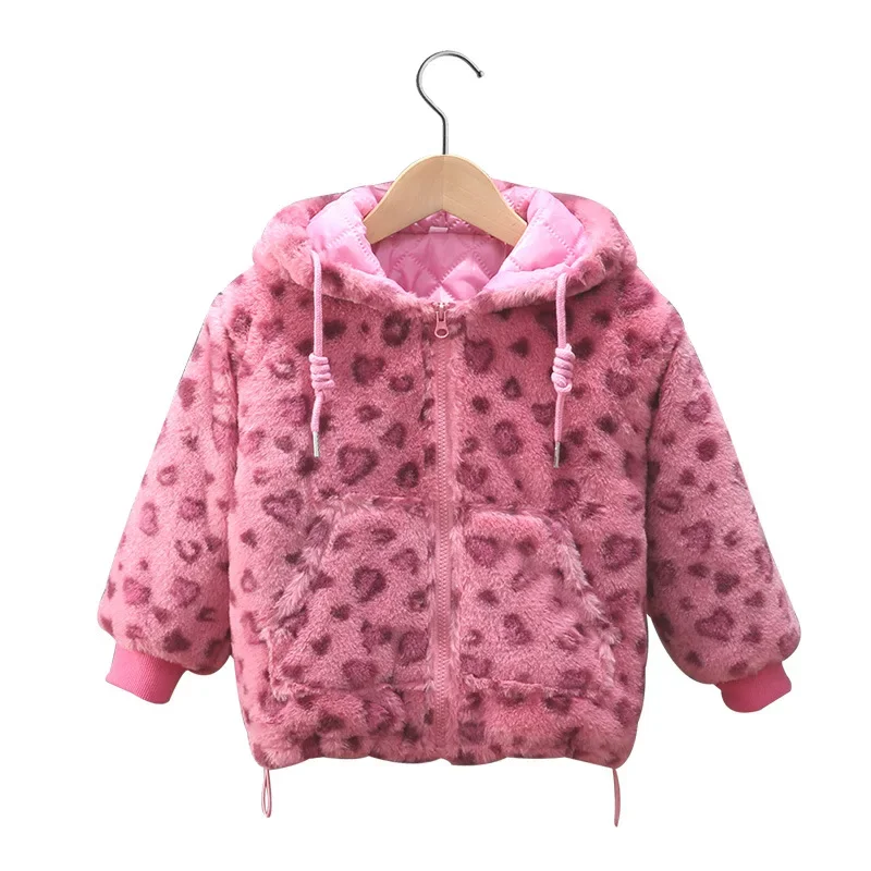 Утепленная теплая куртка для девочек зимняя детская модная хлопковая одежда