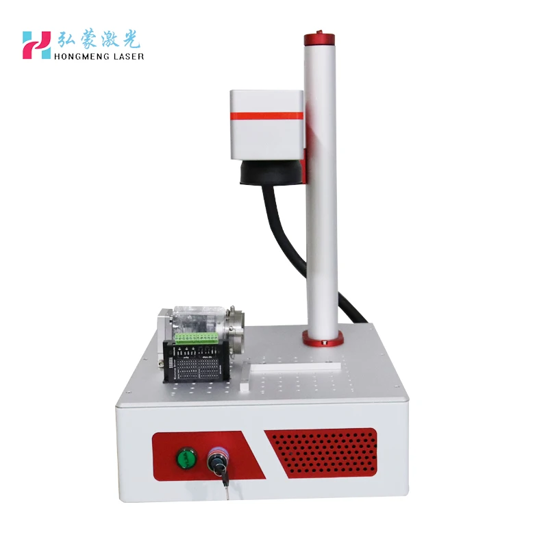 20W 30w 50w China Cheapest Portable Fiber Laser Marking Machine With Rotary Price