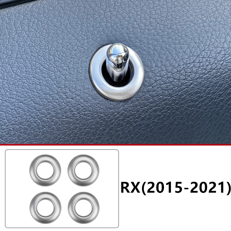 

Для Lexus RX 200t 300 350 450h 2015-2021 болт замка двери автомобиля, декоративная крышка, внутренняя защитная наклейка, аксессуары для стайлинга