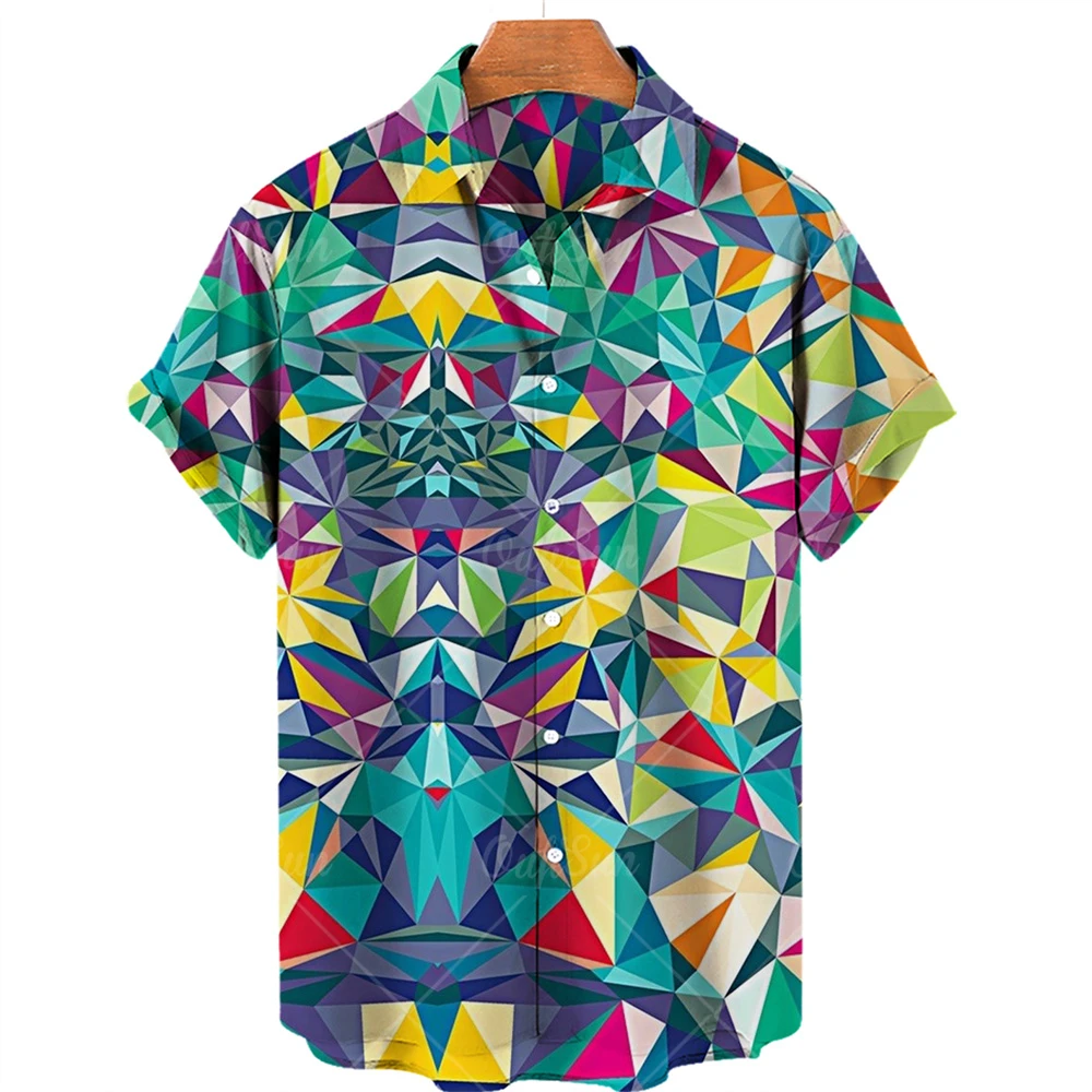 

Мужская Свободная Повседневная пляжная летняя рубашка в гавайском стиле с короткими рукавами