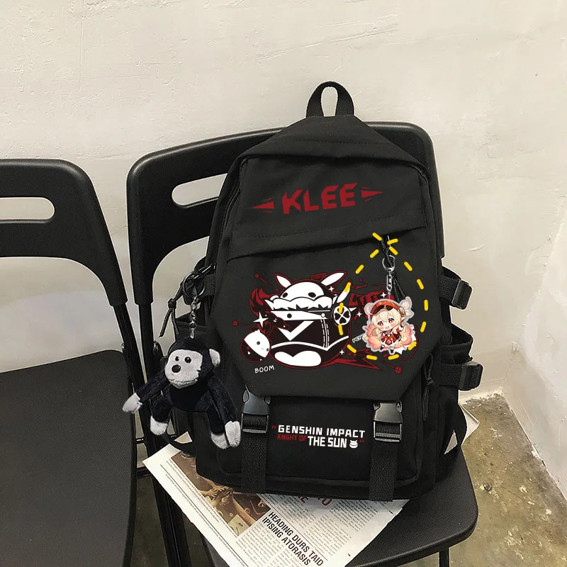 Ударопрочный рюкзак Genshin милый школьный для девочек и мальчиков женский модный