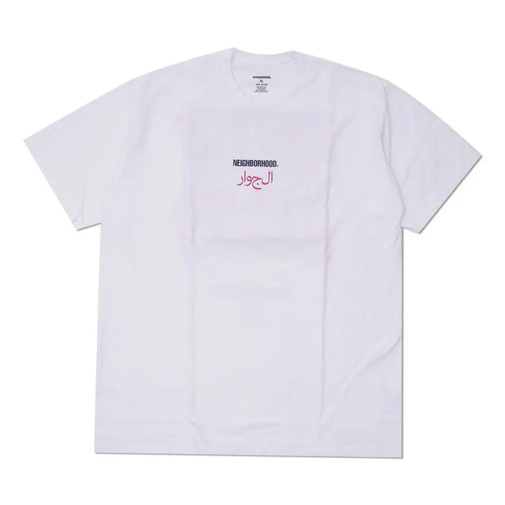 

NEIGHBORHOOD Tees Men's Letter Printed Round Neck Short Sleeve All-match T-shirt S-4XL