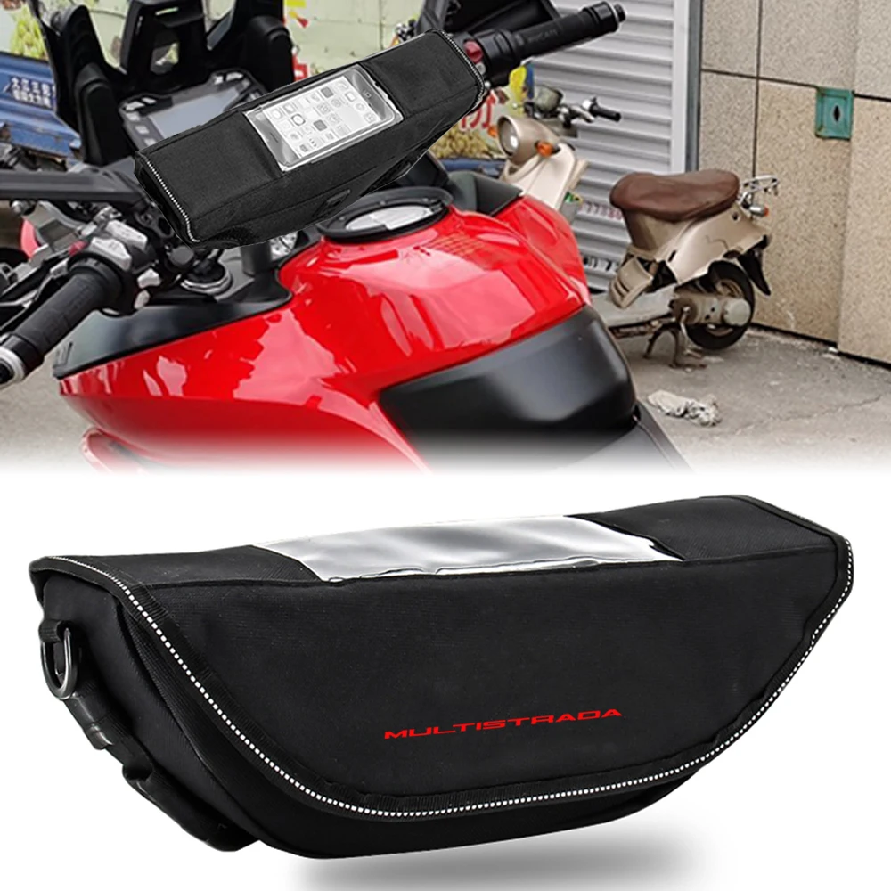 

For Ducati Multistrada 1200 950 1260 V4 V4S Hypermotard 950 Monster 797 821 Waterproof Bag Storage Handlebar bag Travel Tool bag