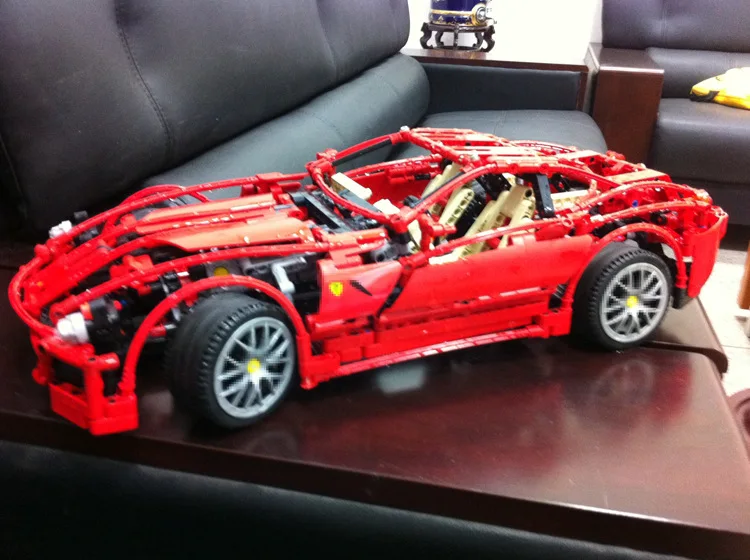 

3333 1322pcs 1:10 super car F1 racing model blocks bricks building toys set children gifts technical 8145 Ferrari