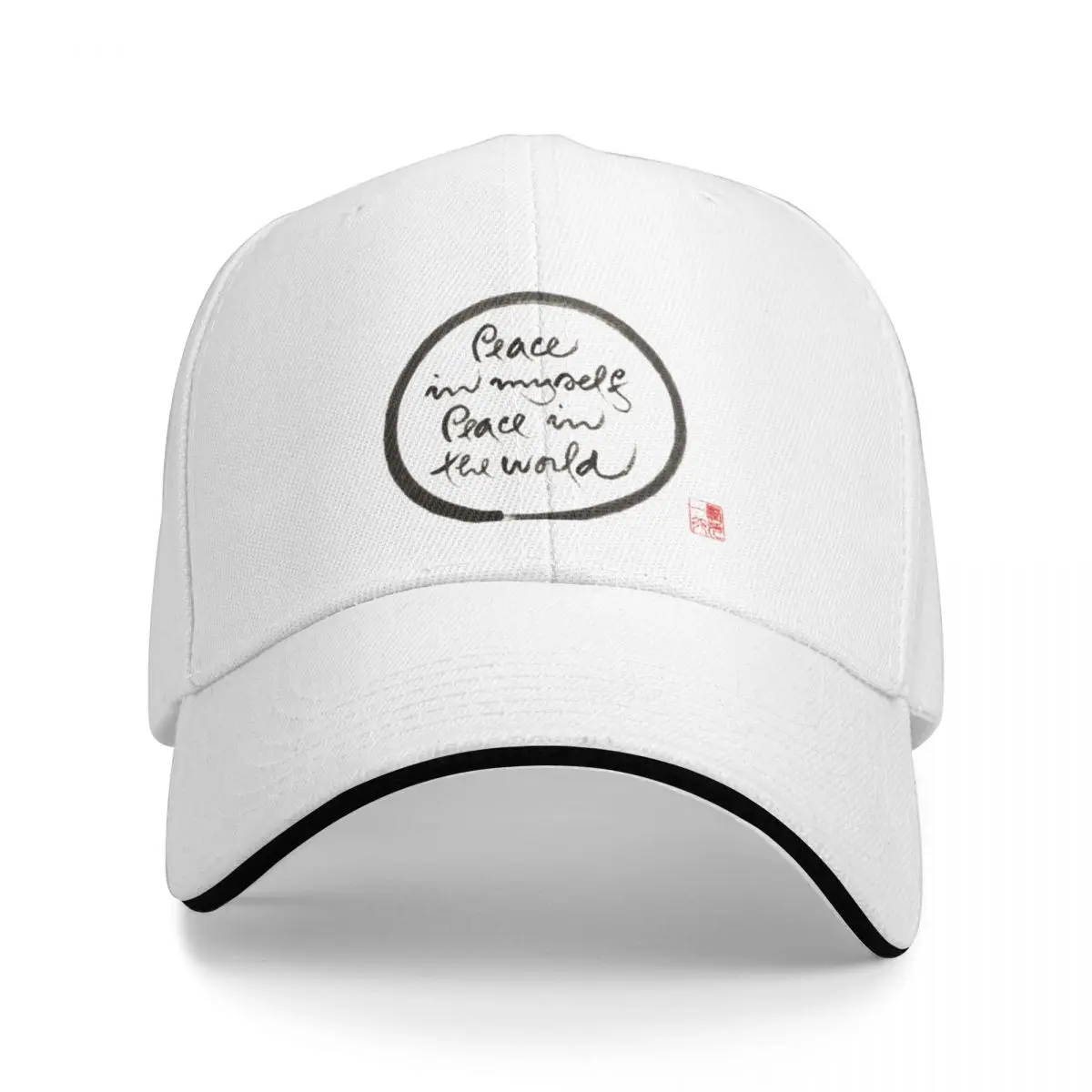 

2023 New Thich Nhat Hanh - Peace In Myself Peace In The World , Peace Quote, Artistic Cap Baseball Cap Sun Cap Ladies Hat Men's