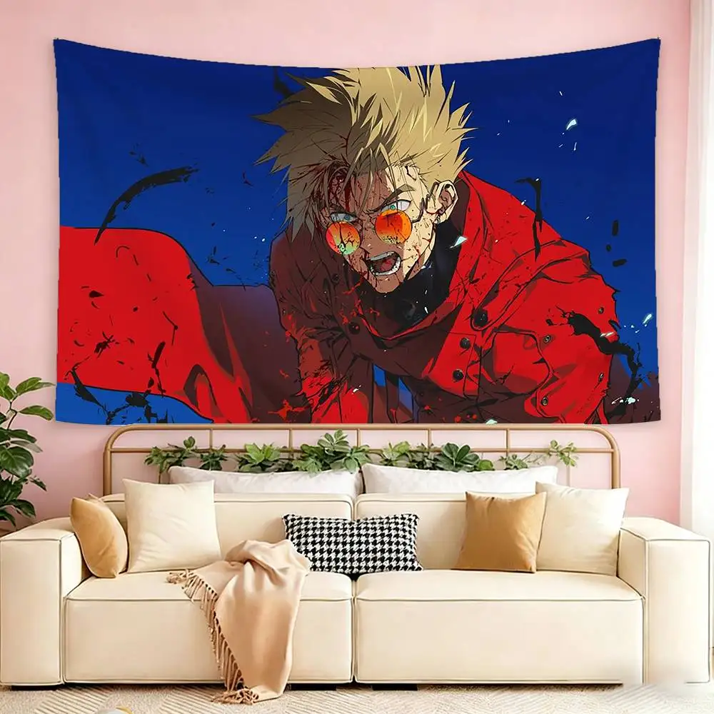 Фото Флаг-гобелен T-Trigun-N Vash the Stampede для настенного крепления, декоративный флаг для улицы, гаража, комнаты, фоновое покрывало №3