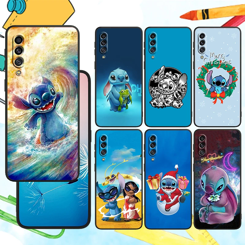 

Disney Cute Lilo & Stitch For Samsung Galaxy A90 A80 A70 S A60 A50S A30 S A40 S A2 A20E A20 S A10S A10 E Black TPU Phone Case