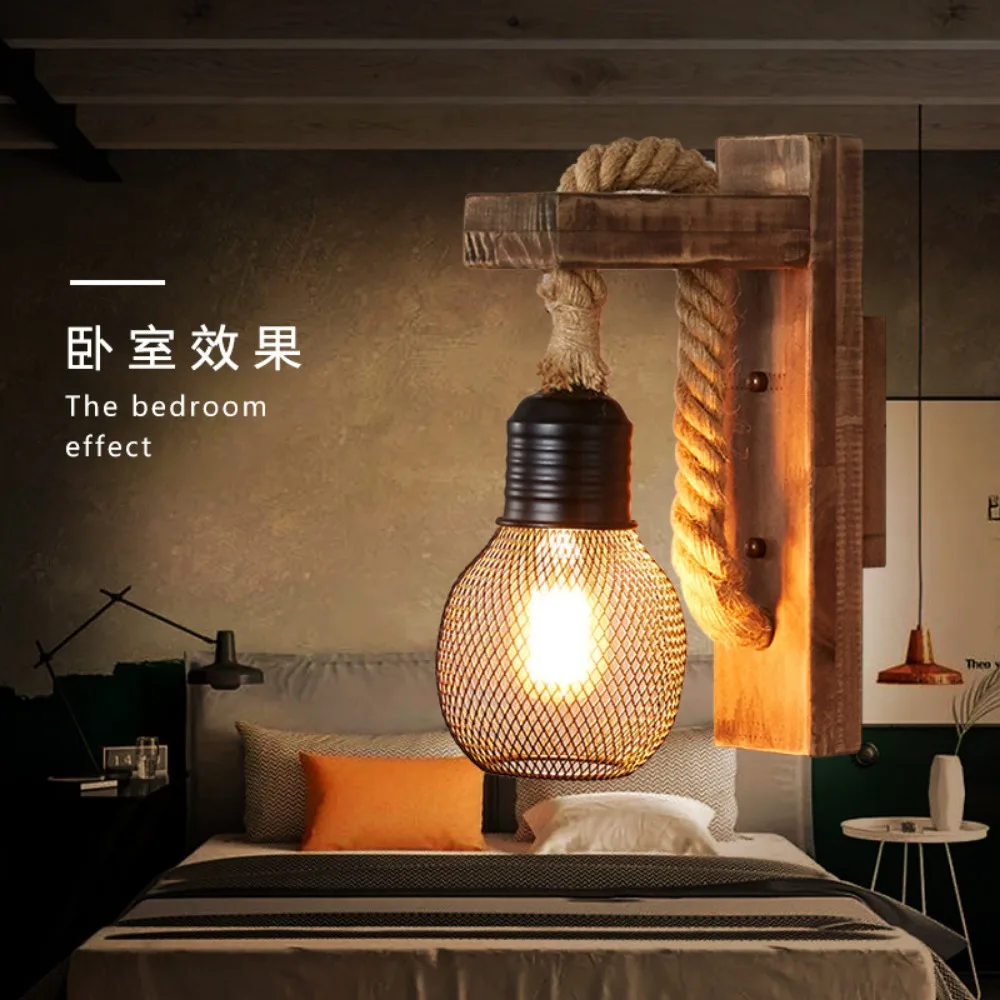 Лампа настенная для бара кафе в стиле индастриал