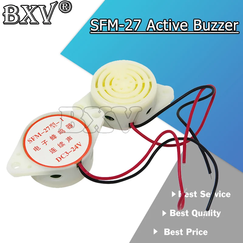 2 шт. электронный зуммер с высоким децибелем 3-24 В 12 95 дБ