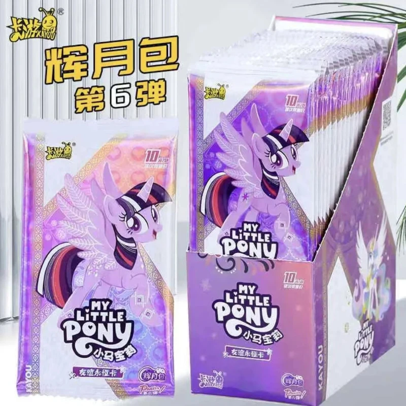 Фото Набор коллекционных карточек Kayou My Little Pony Glowing Moon Pack, 9-е издание, 18 пакетов, 6 карт в каждом пакете, карты UR, LSR, SGR, SC, SSR, HR, SR, R №2