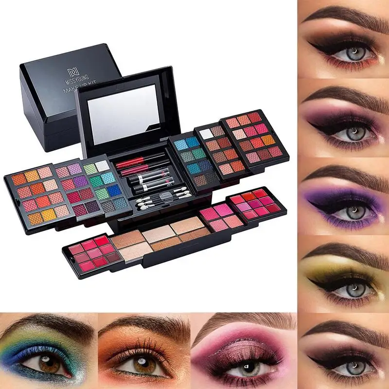 

88 Color Eyeshadow Blush Palette Cosmetic Face Powder Women Makeup Case Eye Shadow Maquillage Lip Gloss,eyeshadow,lipstick,brush