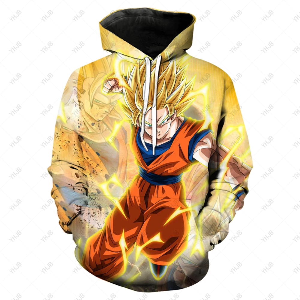 Толстовка с капюшоном Dragon Ball Z для детей, свитшот с 3D принтом для мальчиков и девочек, модный Свободный пуловер с длинным рукавом на весну и осень, Goku Veget (art.: 3920c982fd6bf) - 3920c982fd6bf