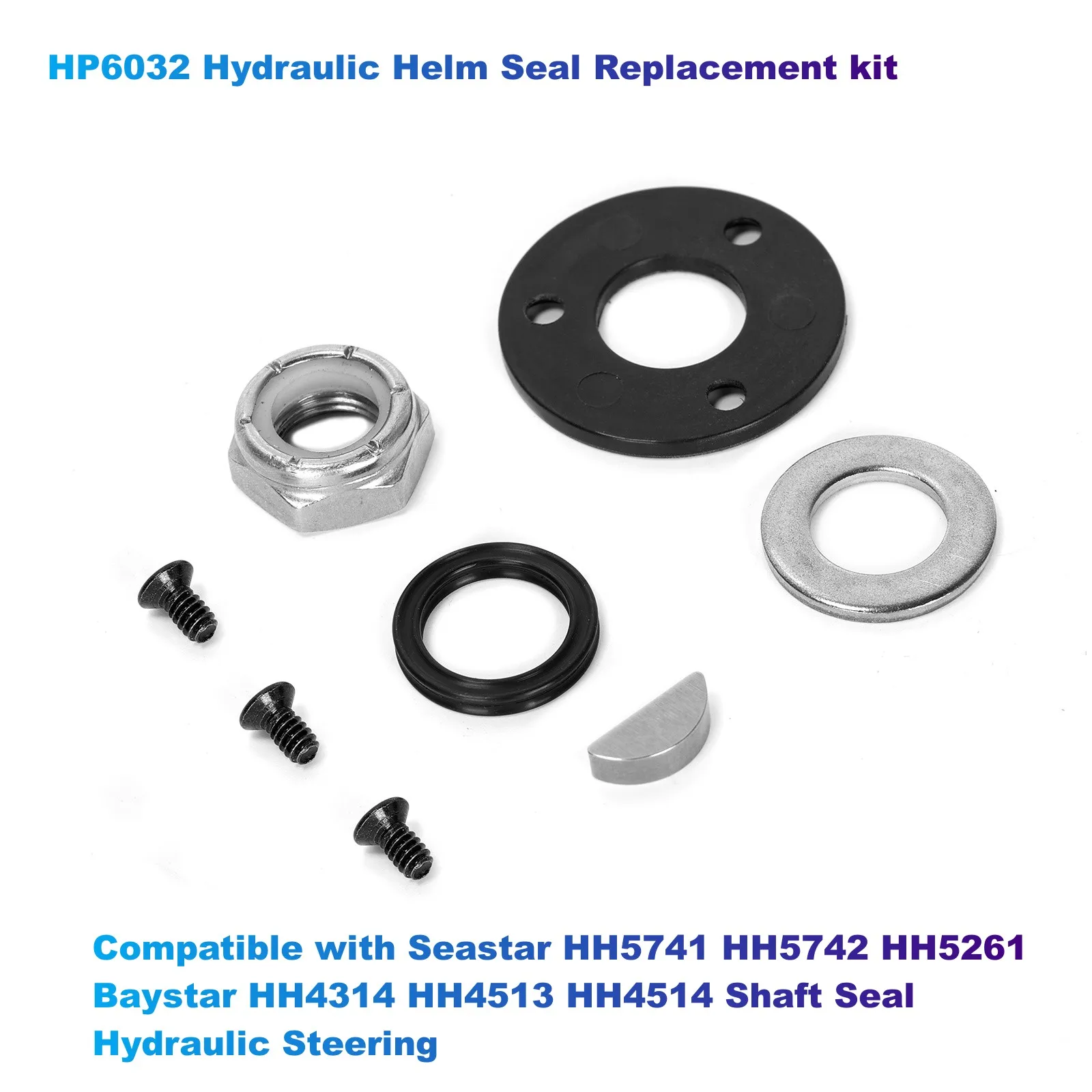 Комплект для замены гидравлического уплотнения шлема HP6032 совместимый с Seastar HH5741