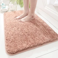modern simple solid color door mat soft anti slip absorbent bath rug kitchen door mat non slip foot pad bedroom floor mat