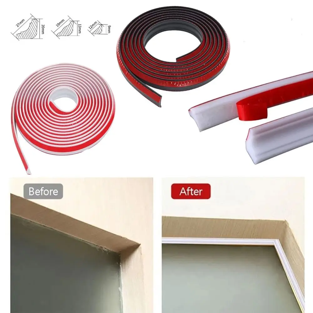 Мягкая самоклеящаяся полоска для ногтей углов и внутренних стен. Декоративная