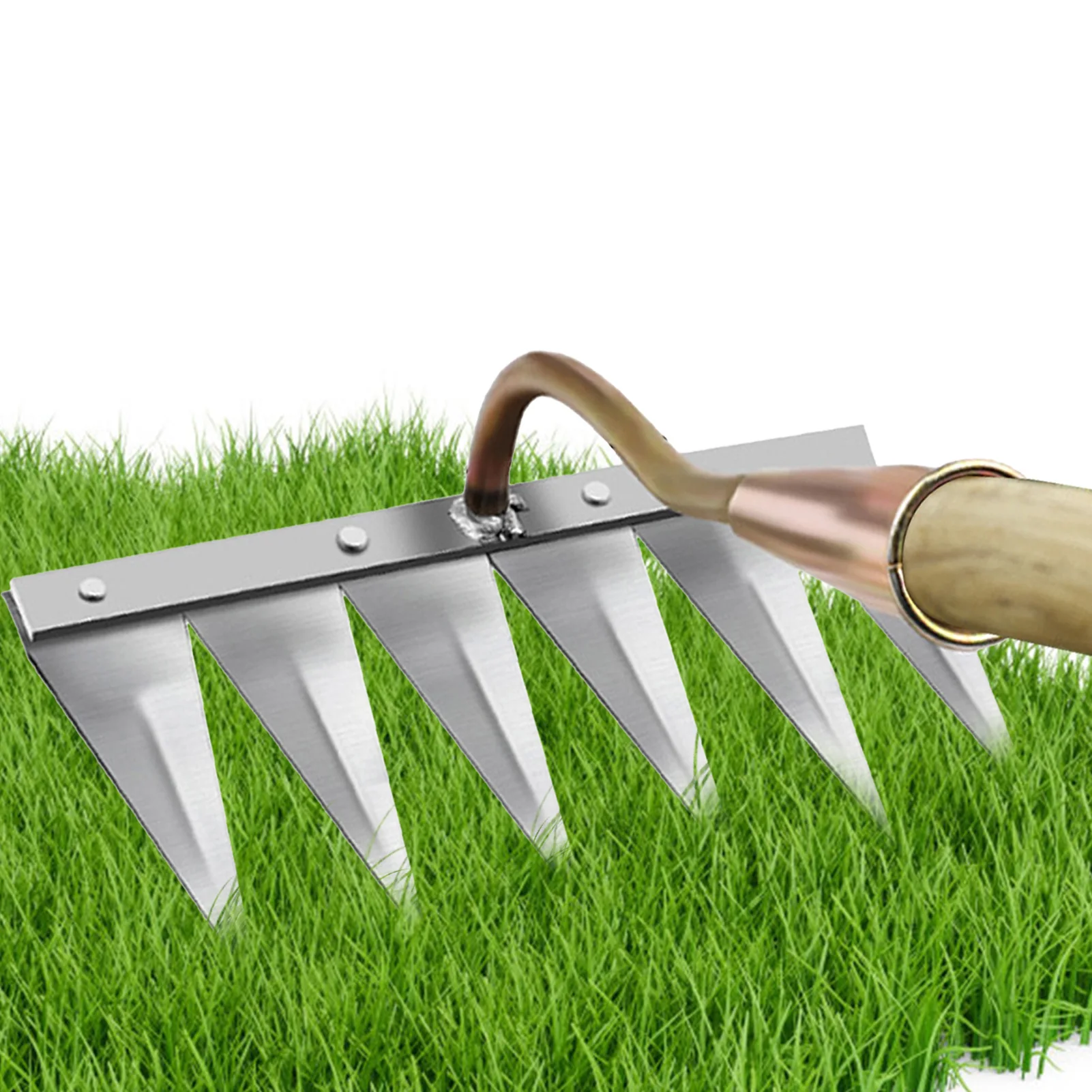 

Hoe Weeding Rake Durable And Sturdy Heavy Duty Garden Metal Rake Gardeners Claw Rake Cultivator Tool For Digging Gardening