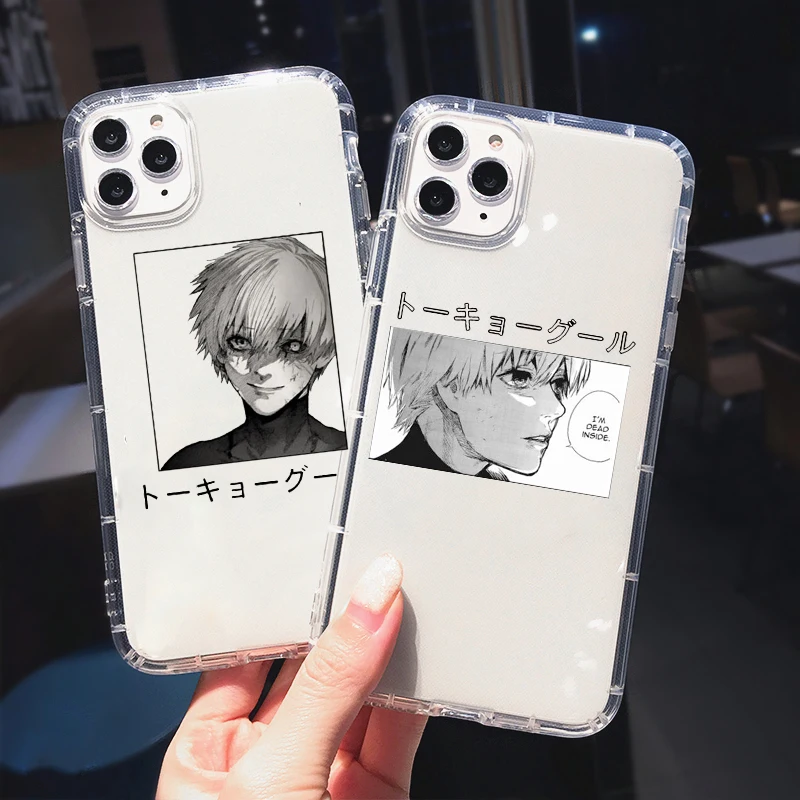 Чехол для телефона Tokyo Ghoul Kaneki Ken Clear для iPhone 11 Pro Max 12 XS 8 7 6Plus 13 X 14 XR Japan Anime Soft Silicone Cover Fundas on.