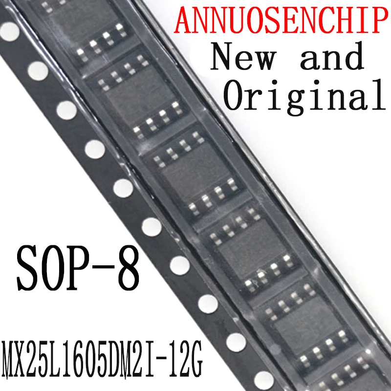 Новые и оригинальные модели SOP-8 MX25L1605 SOP8 25L1605DM2I-12G SOP MX25L1605D, 5 шт.