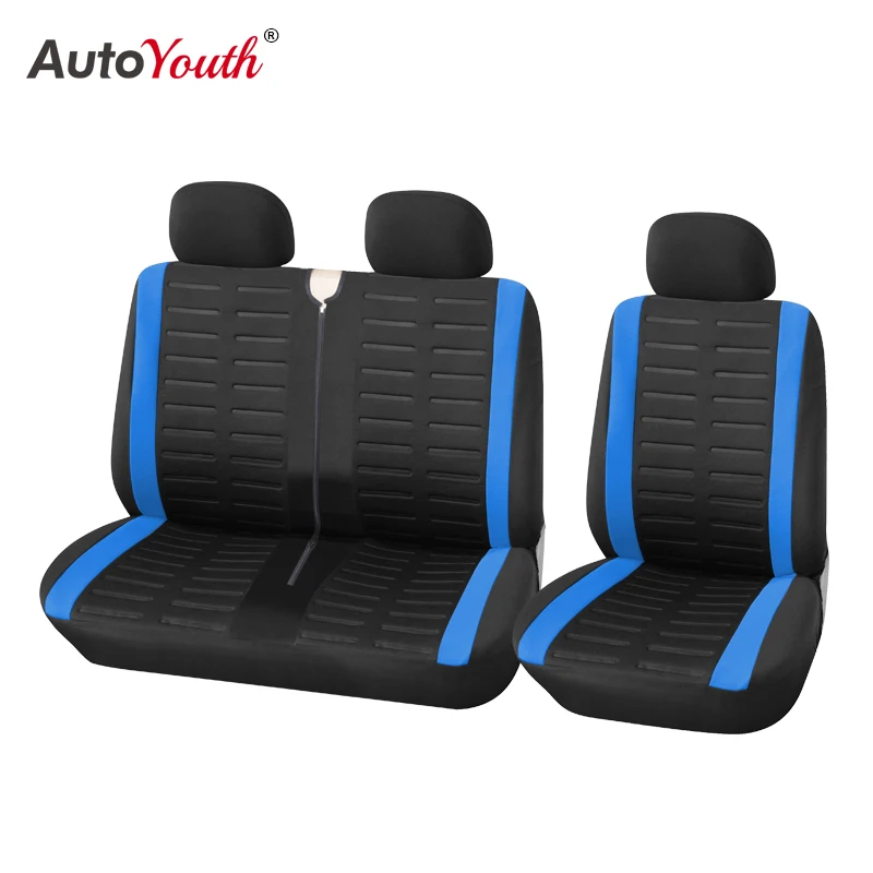 

AUTOYOUTH 1+2 Seat Covers Car Seat Cover for Transporter for Ford Transit Van Truck Lorry for Renault for Peugeot for Opel Vivar