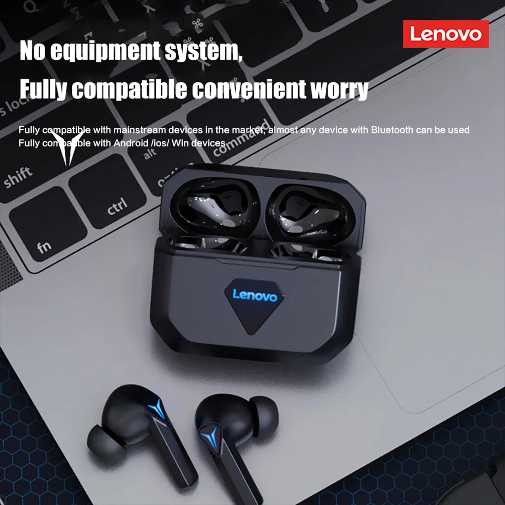 

Lenovo GM6 Earbuds Wireless Bluetooth-compatible V5.0 Sports Rechargeable Gaming Earphones Noise Cancelling Cellphone Headset
