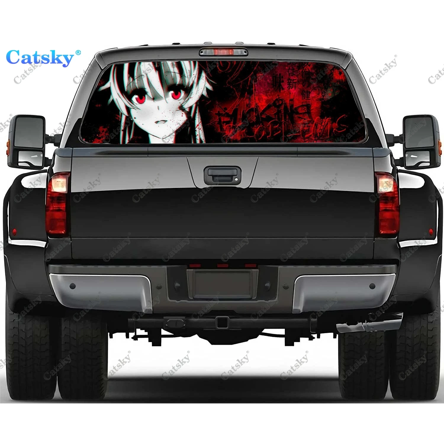 

Дневник будущего Yuno Gasai, наклейки на заднее стекло автомобиля, наклейки на заднее стекло грузовика, наклейка на заднее окно, оттенок, перфорированный виниловый графический