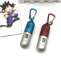 bandai anime dragon ball z universal capsule pill box key chain son goku keychains accessories decoration kids boys toys gift