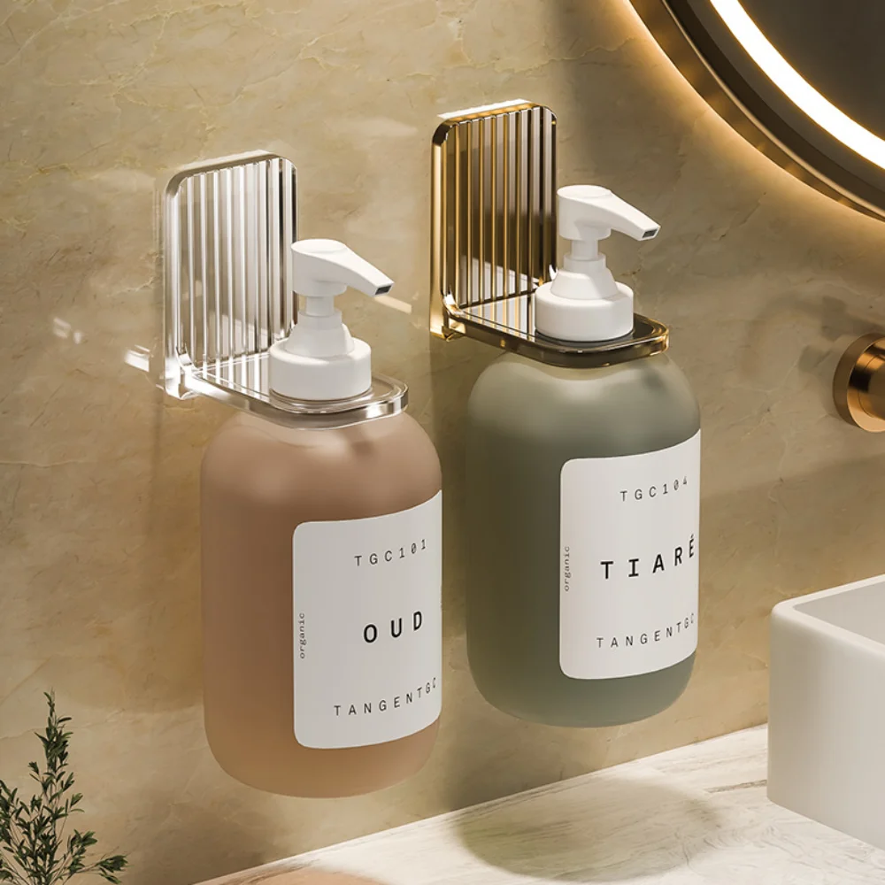 Настенная полка для бутылок с гелем душа регулируемый держатель шампунем из