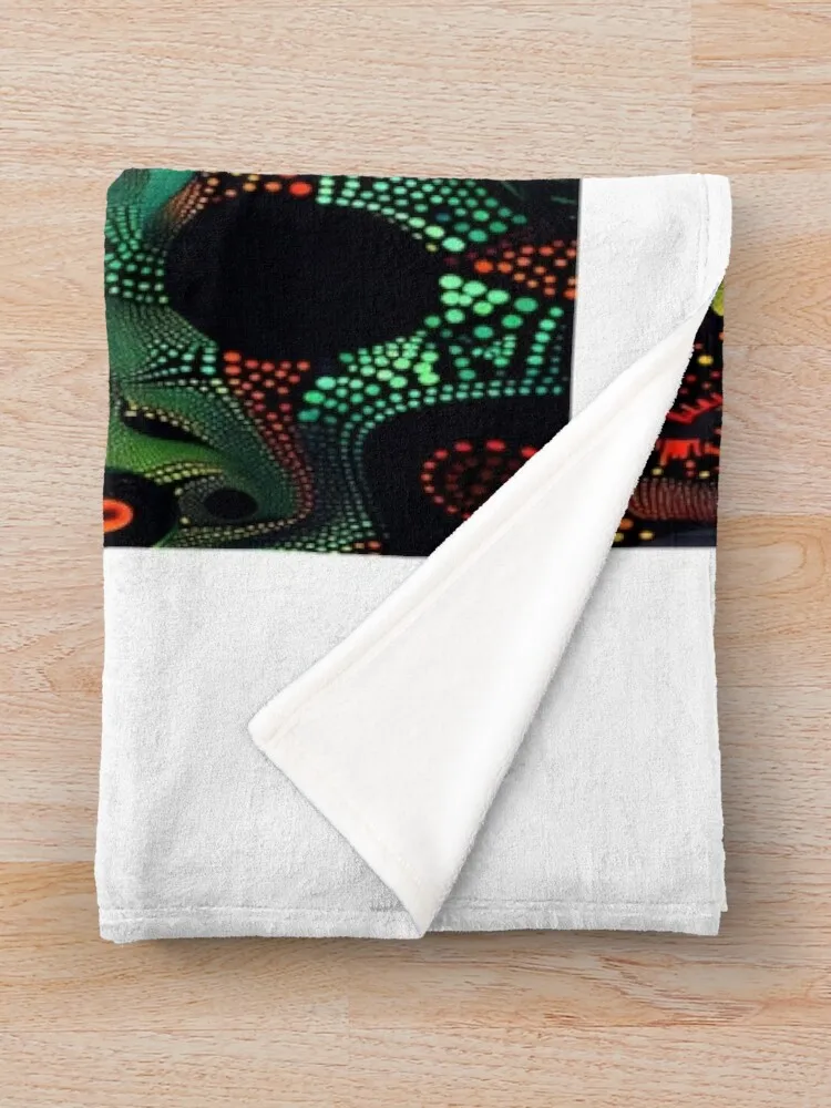 Одеяло в горошек Kitenge Art лохматое меховое одеяло для пикника